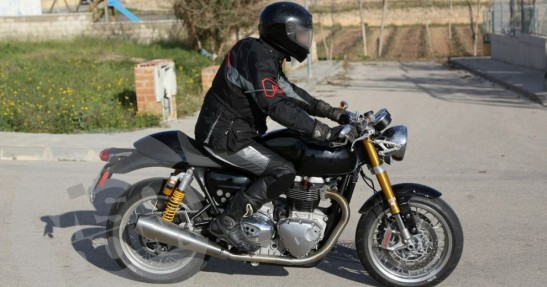 Triumph Cafe Racer - zdjęcie szpiegowskie