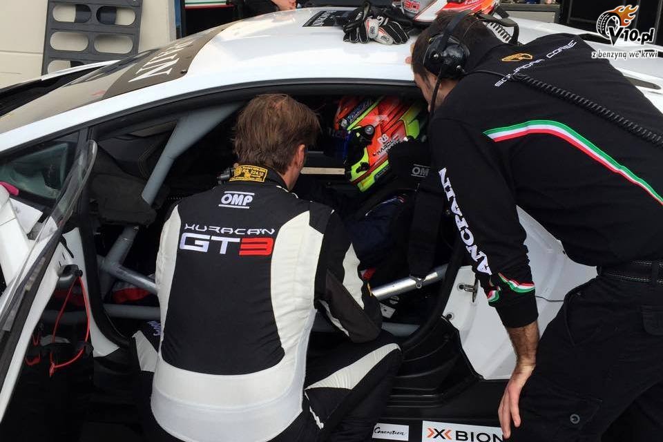 Basz na testach w Lamborghini Super Trofeo