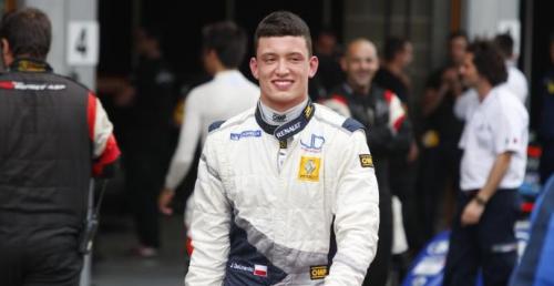 Kuba Dalewski na testach serii GP3