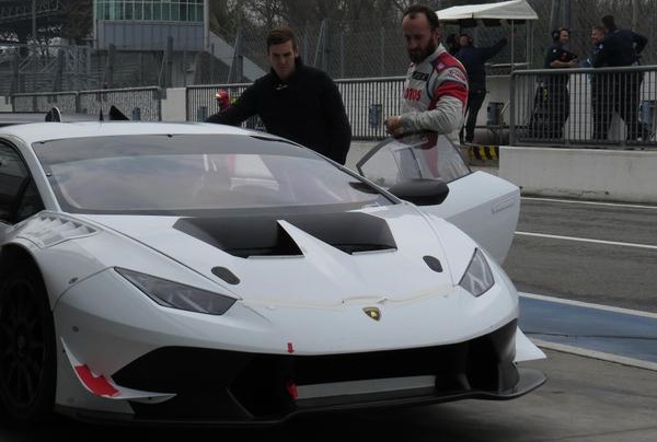 Robert Kubica na testach Lamborghini
