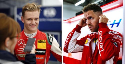 Mick Schumacher i Sebastian Vettel cz siy na Race of Champions
