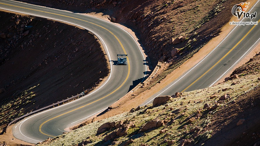 Volkswagen testuje swj elektryczny prototyp na trasie Pikes Peak