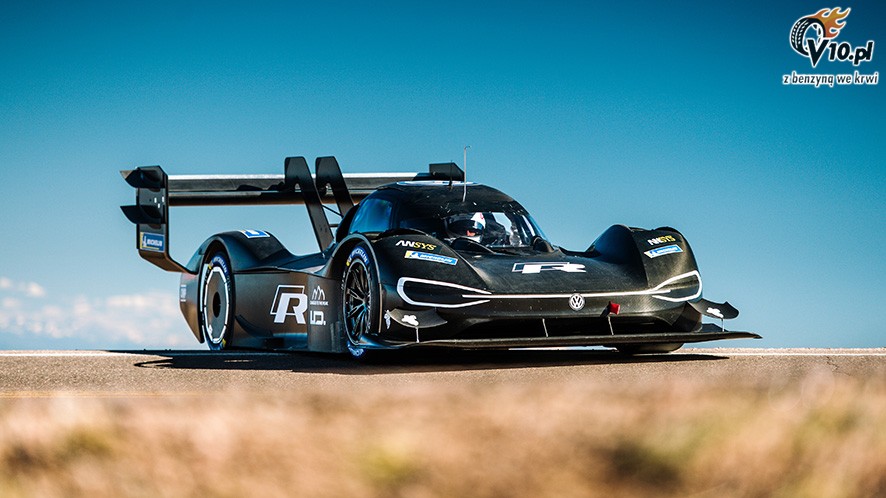 Volkswagen testuje swj elektryczny prototyp na trasie Pikes Peak