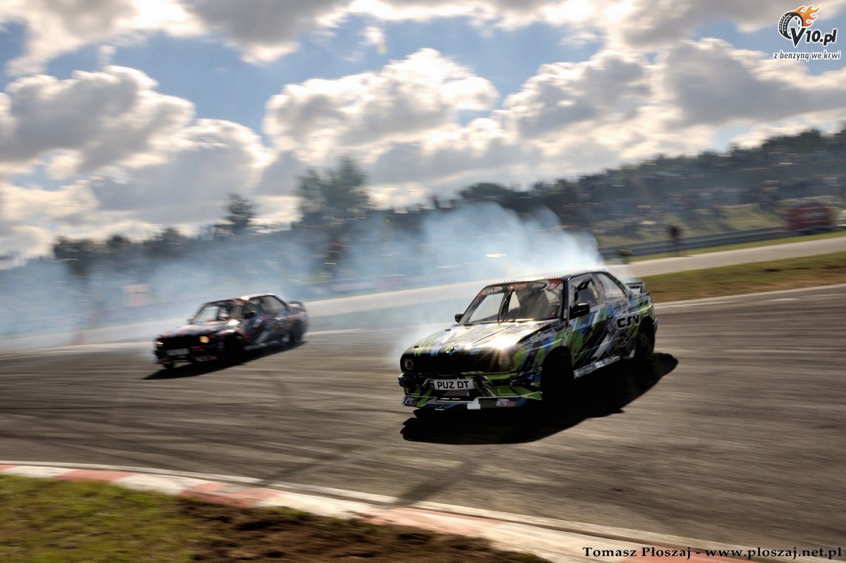 Drifting: Fina Mistrzostw Polski 2013 na Torze Pozna w obiektywie Tomasza Poszaja