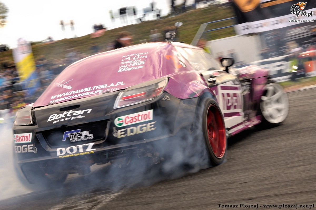 Drifting: Fina Mistrzostw Polski 2013 na Torze Pozna w obiektywie Tomasza Poszaja