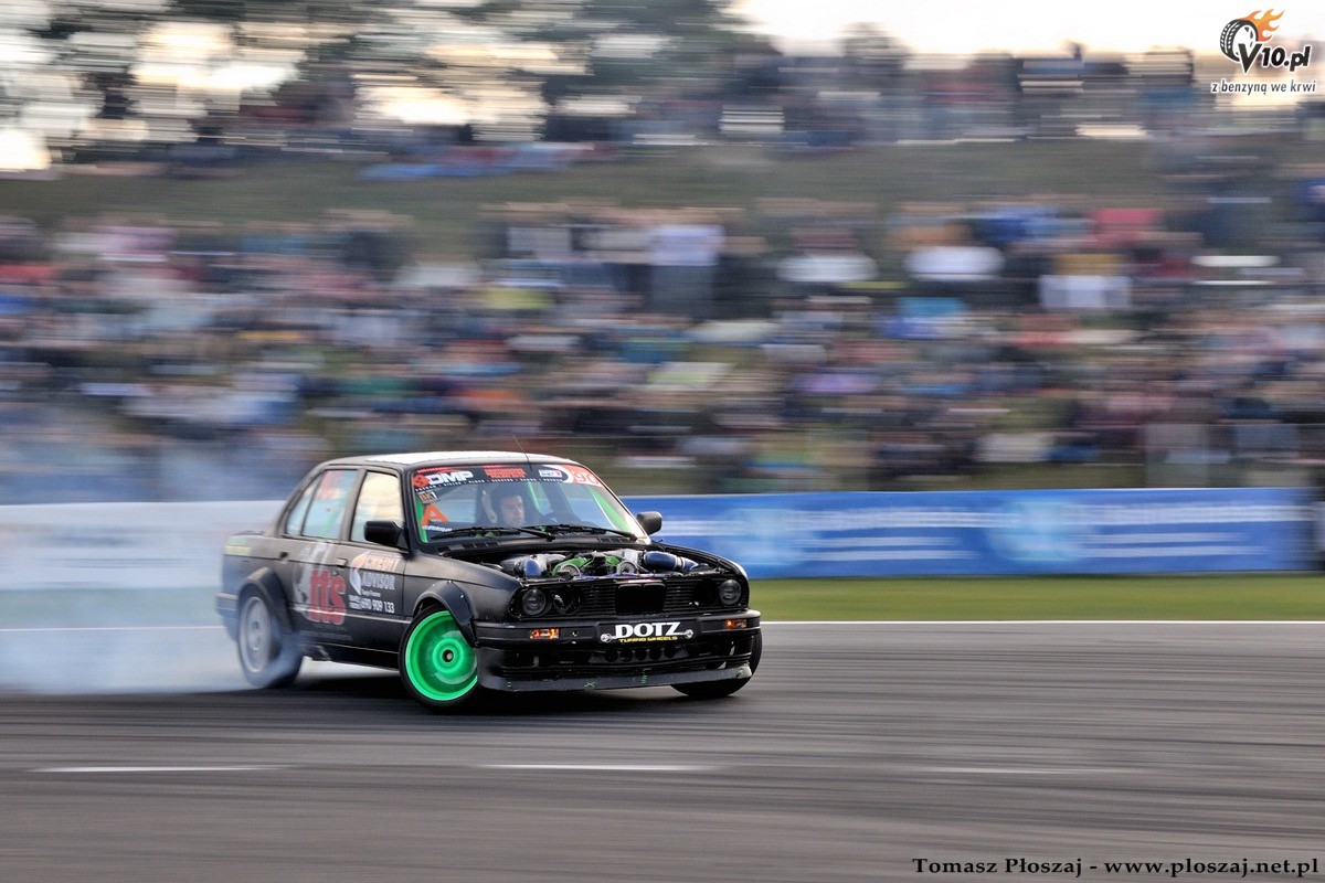 Drifting: Fina Mistrzostw Polski 2013 na Torze Pozna w obiektywie Tomasza Poszaja