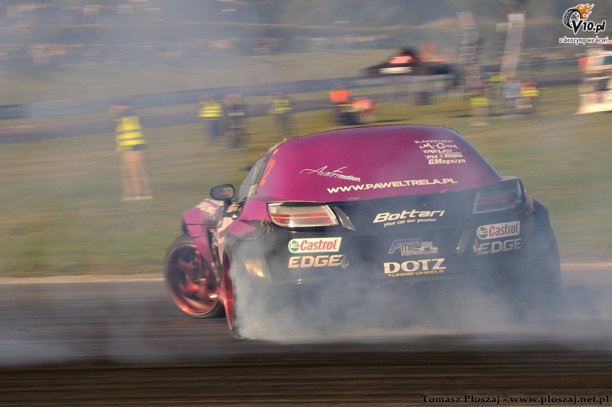 Drifting: Fina Mistrzostw Polski 2013 na Torze Pozna w obiektywie Tomasza Poszaja