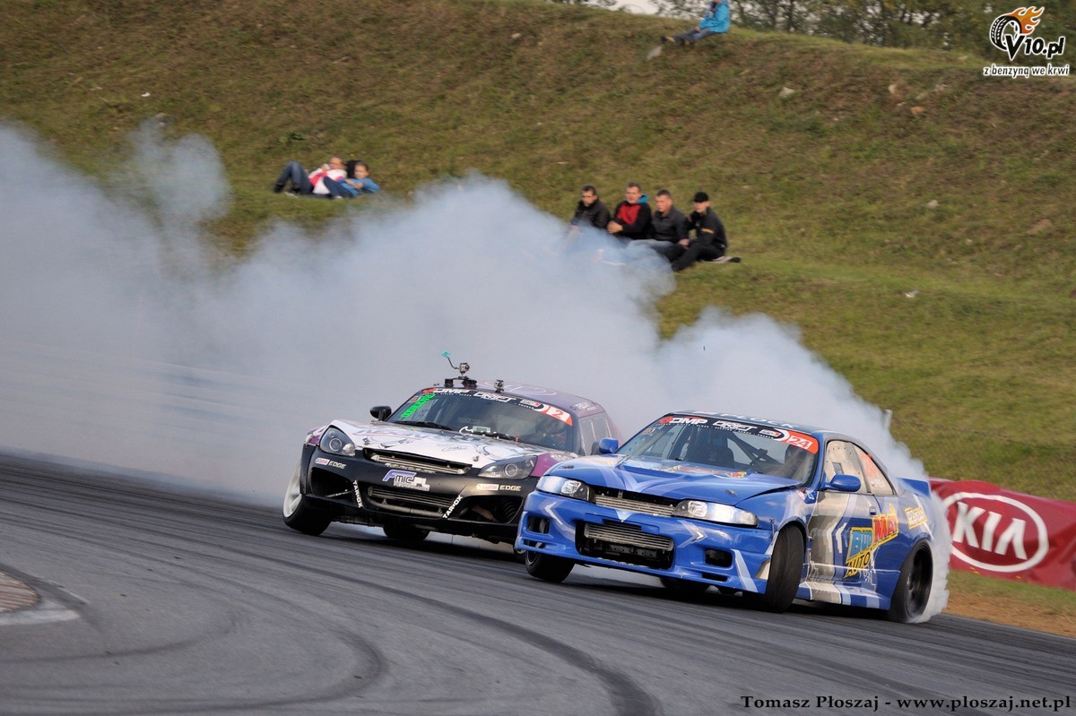 Drifting: Fina Mistrzostw Polski 2013 na Torze Pozna w obiektywie Tomasza Poszaja