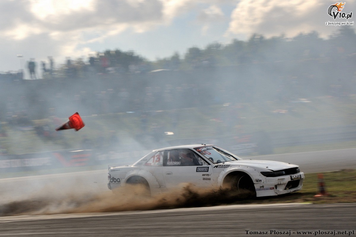 Drifting: Fina Mistrzostw Polski 2013 na Torze Pozna w obiektywie Tomasza Poszaja