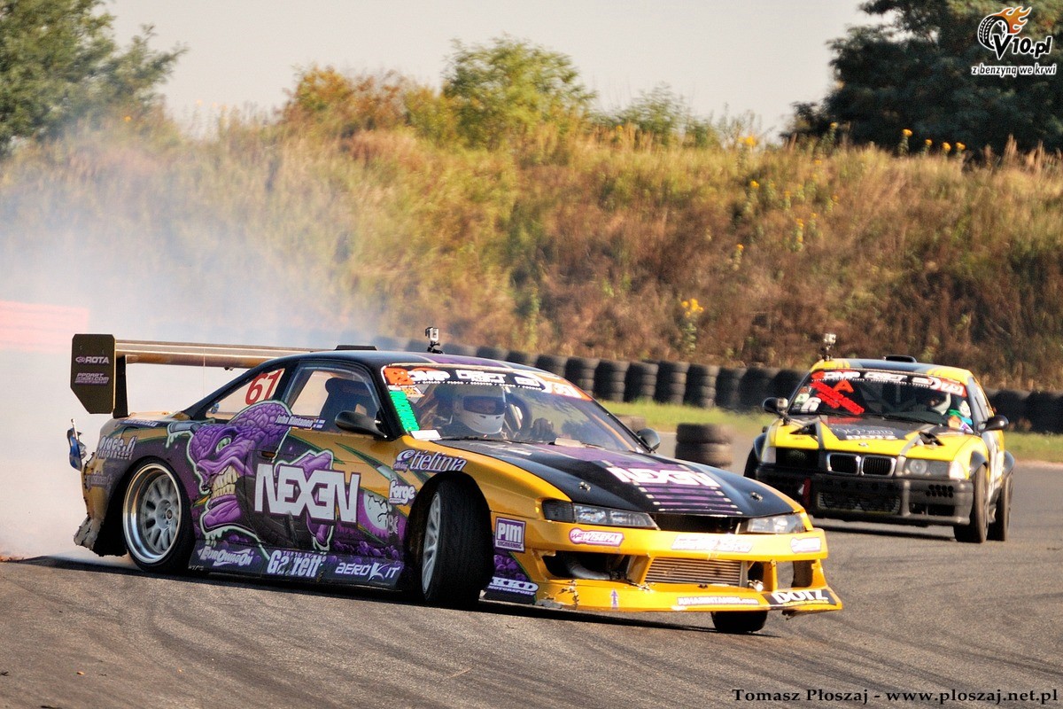 Drifting: Fina Mistrzostw Polski 2013 na Torze Pozna w obiektywie Tomasza Poszaja