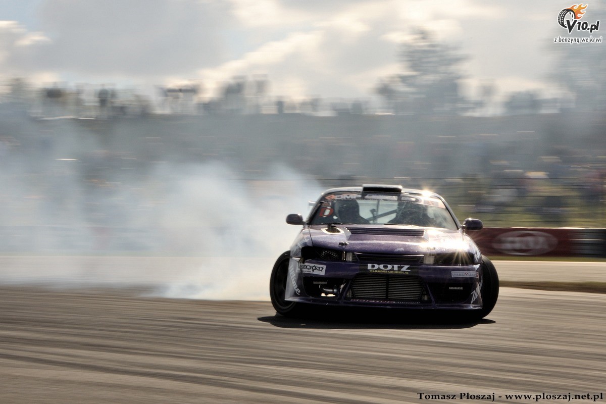 Drifting: Fina Mistrzostw Polski 2013 na Torze Pozna w obiektywie Tomasza Poszaja