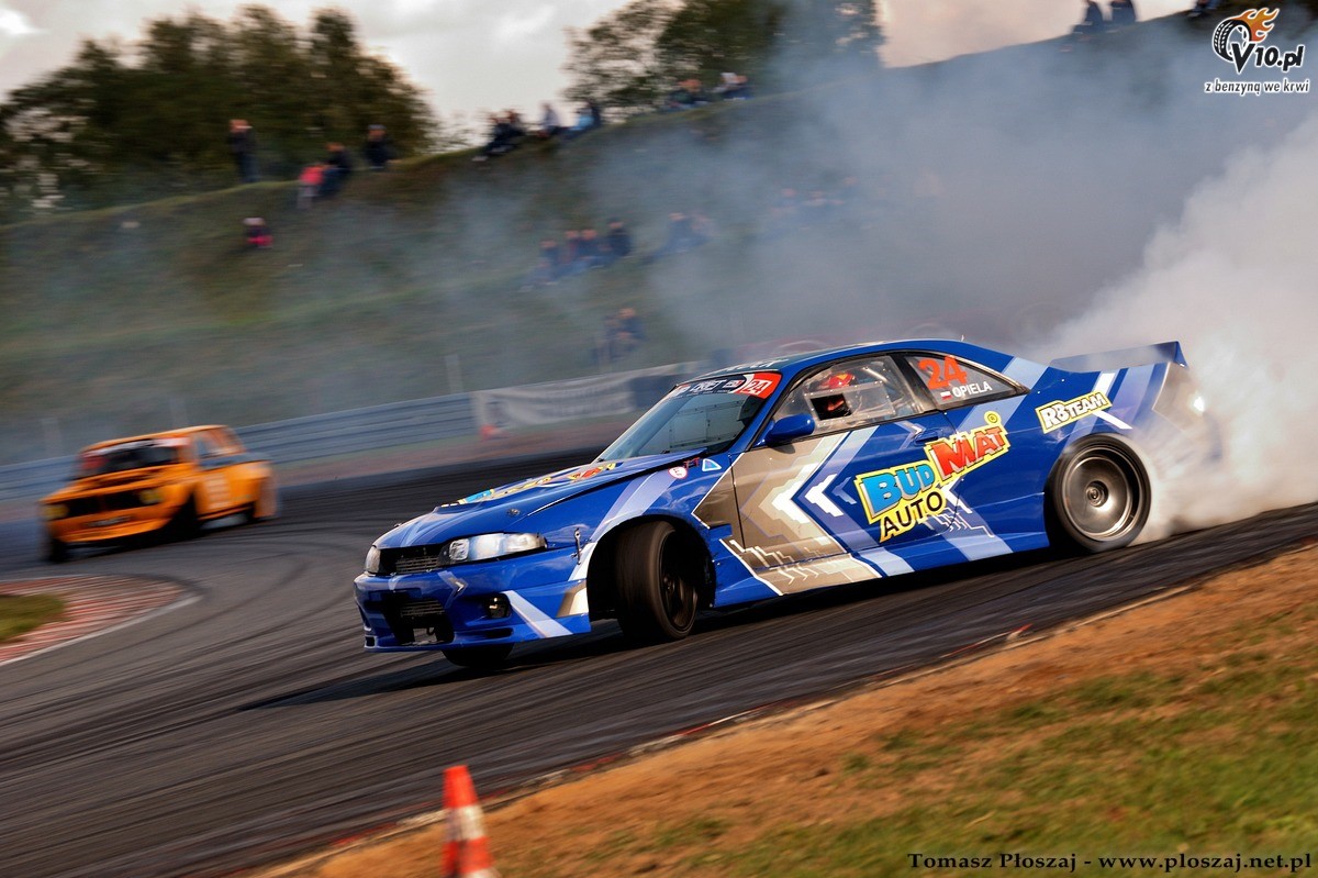 Drifting: Fina Mistrzostw Polski 2013 na Torze Pozna w obiektywie Tomasza Poszaja