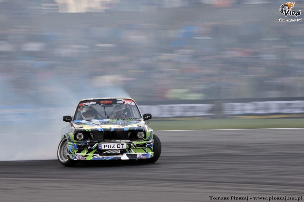 Drifting: Fina Mistrzostw Polski 2013 na Torze Pozna w obiektywie Tomasza Poszaja