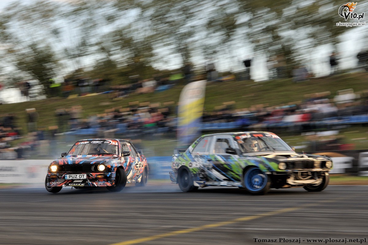 Drifting: Fina Mistrzostw Polski 2013 na Torze Pozna w obiektywie Tomasza Poszaja