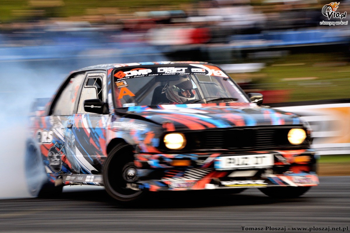 Drifting: Fina Mistrzostw Polski 2013 na Torze Pozna w obiektywie Tomasza Poszaja