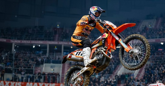 Tadeusz Błażusiak podczas zawodów MŚ SuperEnduro w Krakowie