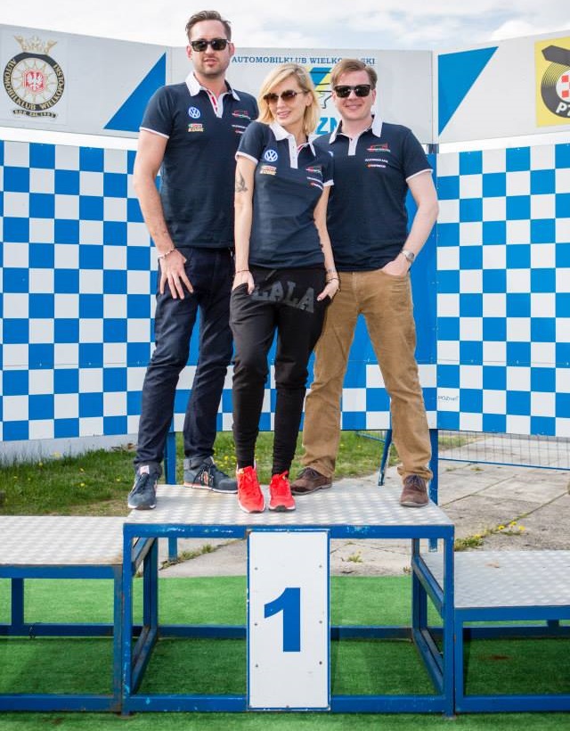 Szulim, Chajzer i Prokop z licencj wycigow w Volkswagen Castrol Cup