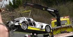Nurburgring - grony wypadek wycigowego Mercedesa na pnocnej ptli