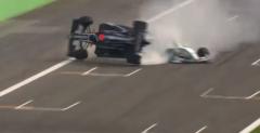 Potny wypadek na Monzy w wycigu World Series by Renault