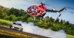 Kuba Przygoński, Felix Baumgartner i drifting z helikopterem na ogonie
