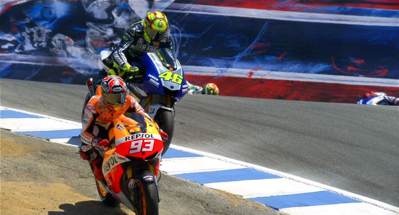 Krzysztof Kasprzak na zawodach MotoGP w Walencji