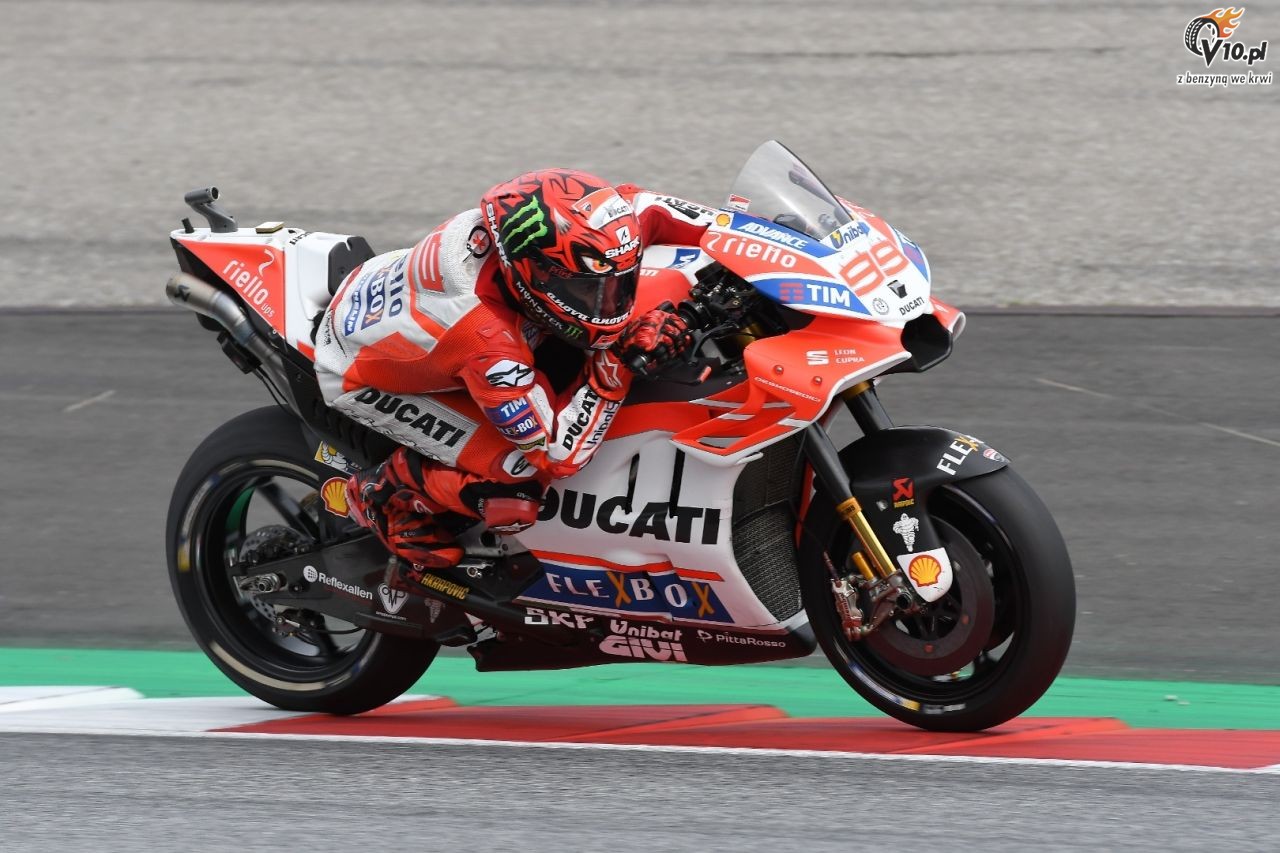 MotoGP: GP Austrii najlepszym wyścigiem Lorenzo na Ducati