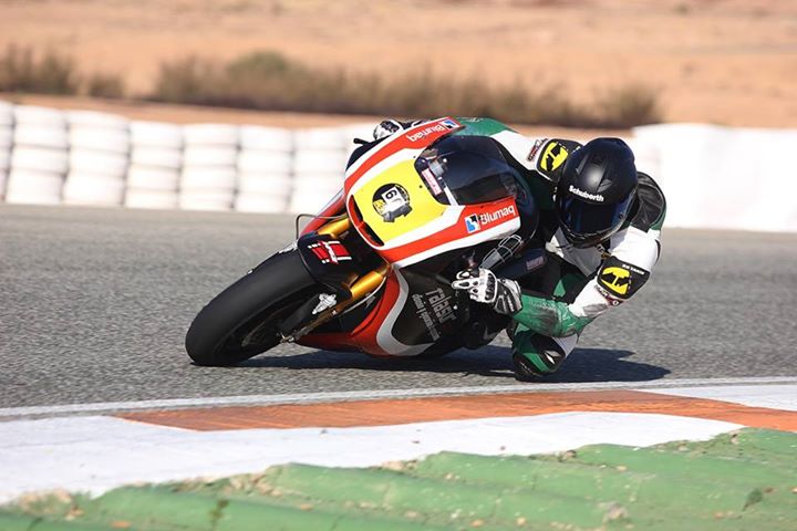 Adrian Pasek testowa motocykl Moto2