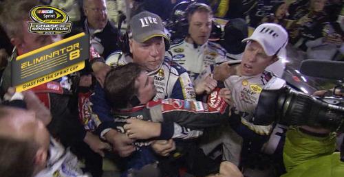 Kierowcy NASCAR znów zrobili wolną amerykankę po wyścigu