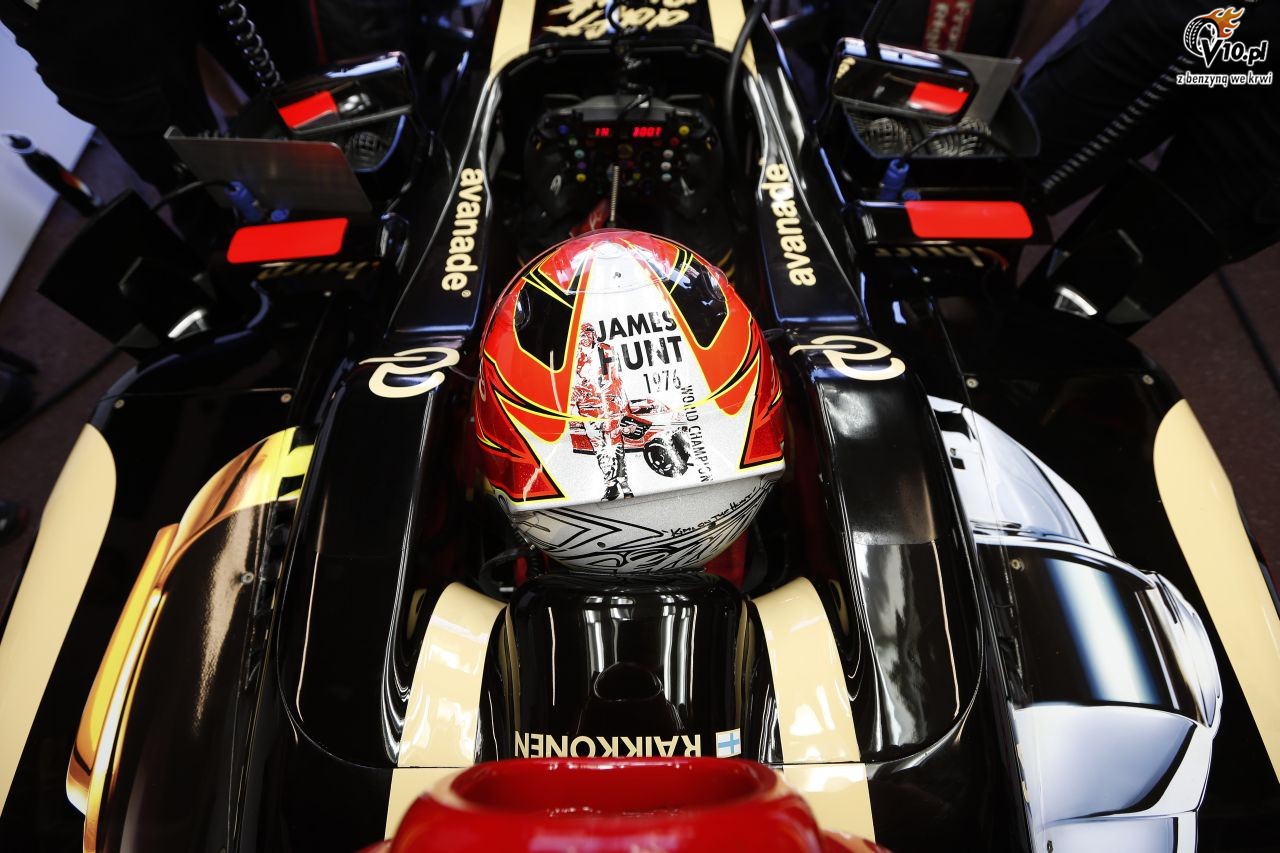 Ecclestone poleci Raikkonenowi usun z kasku Jamesa Hunta
