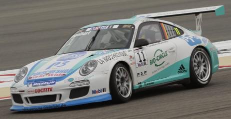 Porsche Supercup, Hiszpania, Kwalifikacje: Engelhart przed Giermaziakiem i Lukasem. Szczerbiski 10.