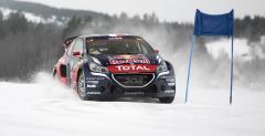 Loeb trenuje rallycross... na niegu