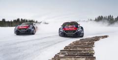 Loeb trenuje rallycross... na niegu