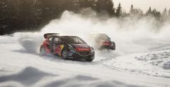 Loeb trenuje rallycross... na niegu