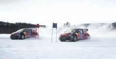 Loeb trenuje rallycross... na niegu