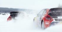 Loeb trenuje rallycross... na niegu