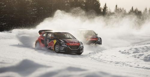 Loeb trenuje rallycross... na niegu