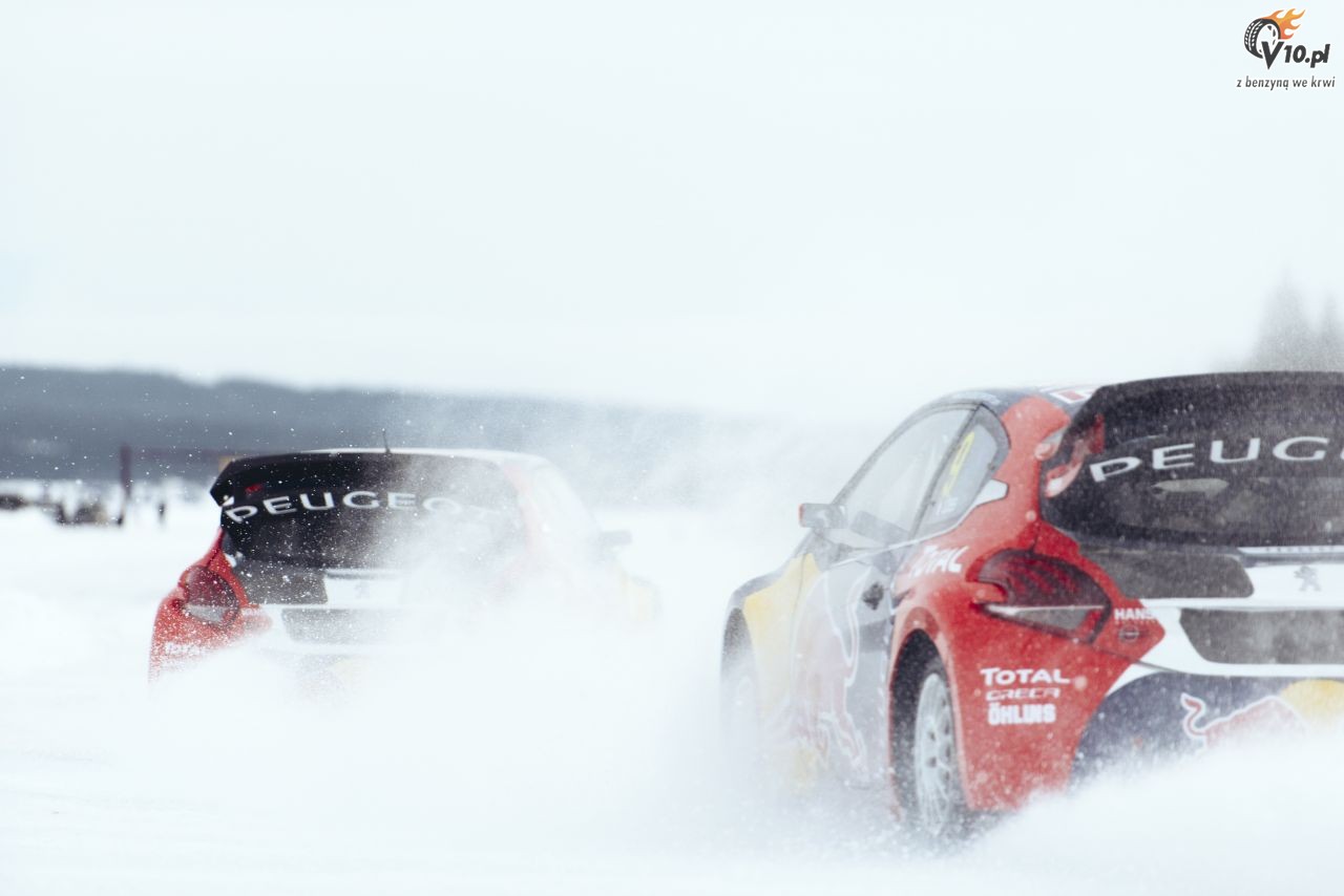 Loeb trenuje rallycross... na niegu