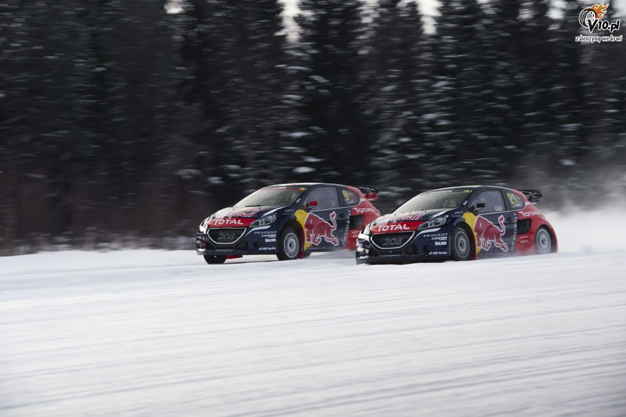Loeb trenuje rallycross... na niegu