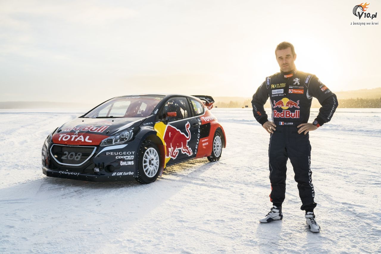 Loeb trenuje rallycross... na niegu