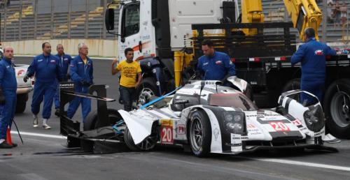 WEC: Porsche odnioso pierwsze zwycistwo na zakoczenie sezonu, potny wypadek Webbera w Brazylii