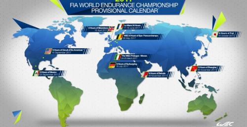 Wstpny kalendarz Dugodystansowych Mistrzostw wiata na sezon 2017