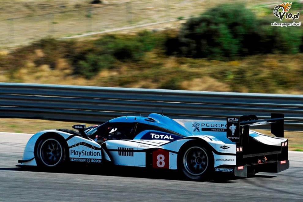 Peugeot testowa 908 HYbrid 4 na Estoril