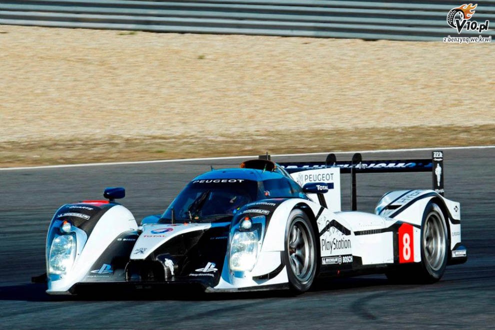 Peugeot testowa 908 HYbrid 4 na Estoril