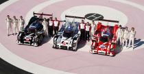 Porsche LMP1 w trzech rnych malowaniach podczas 24h Le Mans