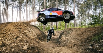 Samochód WRC vs rower MTB (wideo)