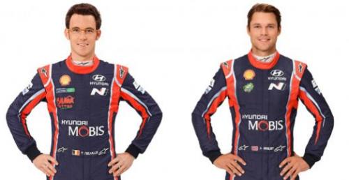 Neuville i Mikkelsen jako jedna zaoga podczas Monza Rally Show