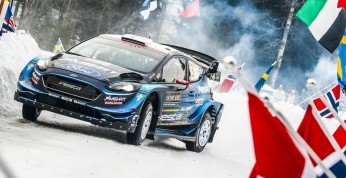 WRC: Suninen minimalnie prowadzi w Szwecji, wypadek Ogiera