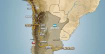 Mapa Rajdu Dakar 2012