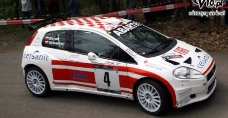 Sołowow i Baran w Punto S2000 fot. Cersanit Rally