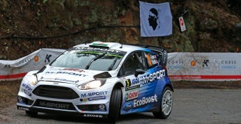 Rajd Korsyki: Kubica już nie jedzie, Evans minimalnie liderem